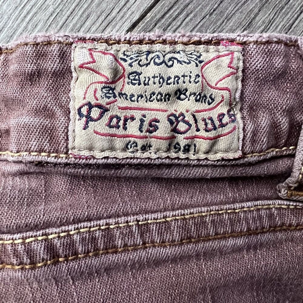 Paris Blues Y2K Brown Low Rise Bootcut Flare Jeans Pants Fade Juniors Size 5 - Picture 10 of 13